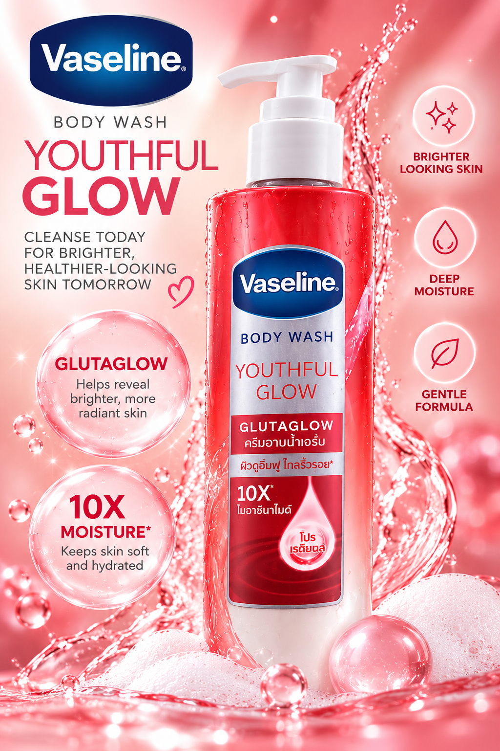 Vaseline - Youthful Glow Glutaglow Body Wash